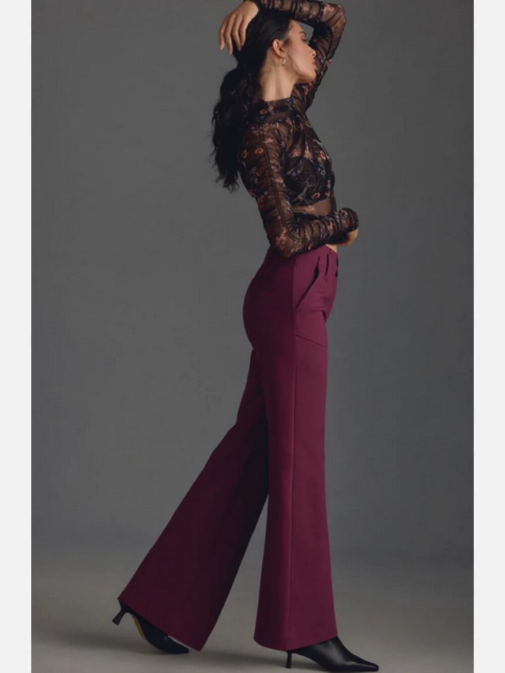 Anthropologie Maeve Naomi Wide Leg Pants Size 2 - Picture 2 of 12